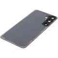 Back Cover Glass With Camera Lens Compatible For Samsung Galaxy S25 Plus 5G (No Logo) (Aftermarket Plus) (Coral Red)