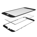 Glass With Frame & OCA Pre-Installed Compatible For iPhone 6 (Black) (Premium / 3 in 1) (2 Pack)