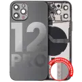 Back Housing W/ Small Components Pre-Installed Compatible For iPhone 12 Pro (International Version) (Used OEM Pull: Grade C) (Graphite)