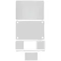 4in1 (Top, Bottom, Keyboard, Trackpad) Skin Compatible For MacBookPro 13"(A2251 / Mid 2020) (Silver)