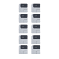 Flash Light / Power Flex Bracket With Microphone Mesh Compatible For iPhone 12 Mini (Black) (10 Pack)