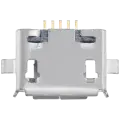 Charging port soldering required - 05 Pin - Micro B - 2 Anchor Points (C016)