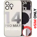 Back Housing W/ Small Pre-Installed Compatible For iPhone 14 Pro Max (US Version) (No Logo) (Aftermarket Plus) (Gold)