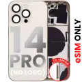 Back Housing W/ Small Pre-Installed Compatible For iPhone 14 Pro (US Version) (No Logo) (Aftermarket Plus) (Gold)