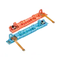 Plastic Rail (Right+Left) With Flex Cable for Nintendo Switch 2 (Blue/ Orange)