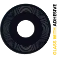 Back Camera (Wide / Ultra Wide) Lens (Glass Only) With Adhesive Compatible For Xiaomi Redmi Note 12R