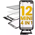 4 in 1 Short  Flex (Digitizer Touch With Glass + OCA + Frame Pre-installed) Compatible For iPhone 12 Mini (OCA Master)