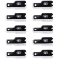 Flash Light / Power Flex Bracket With Microphone Mesh Compatible For iPhone 12 Pro Max (10 Pack)