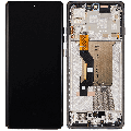 OLED Assembly With Frame Compatible For Motorola Edge 60 Pro (XT2507 / 2025) (Refurbished) (Shadow)