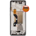 OLED Assembly With Frame Compatible For Motorola Edge 60 Pro (XT2507 / 2025) (Refurbished) (Shadow)