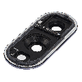 Back Camera Lens With Cover Bezel Ring Compatible For Samsung Galaxy S25 Edge (S937) (Titanium Silver)
