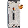 LCD Assembly With Frame Compatible For Motorola Moto G75 5G (XT2437 / 2024) (Refurbished) (Aqua Blue)