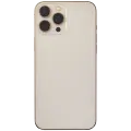 Back Housing W/ Small Components Pre-Installed Compatible For iPhone 13 Pro Max (International Version) (Used OEM Pull: Grade C) (Gold)