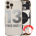 Back Housing W/ Small Components Pre-Installed Compatible For iPhone 13 Pro Max (International Version) (Used OEM Pull: Grade C) (Gold)