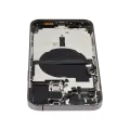 Back Housing W/ Small Components Pre-Installed Compatible For iPhone 13 Pro Max (International Version) (Used OEM Pull: Grade B) (Graphite)