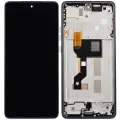 OLED Assembly With Frame Compatible For Motorola Moto G86 / G86 Power 5G (XT2527 / 2025) (Refurbished) (Spellbound)