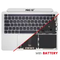 Top Case Assembly With Battery And Keyboard Compatible For MacBook Pro 13" M1 (A2338 / Late 2020) (Silver) (US Keyboard)