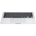 Top Case Assembly With Battery And Keyboard Compatible For MacBook Pro 13" M1 (A2338 / Late 2020) (Silver) (US Keyboard)