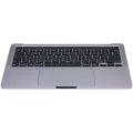 Top Case Assembly With Battery And Keyboard Compatible For MacBook Pro 13" M1 (A2338 / Late 2020) (Space Gray) (US Keyboard)