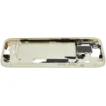 Mid-Frame Housing  W/ Small Parts For iPhone 15 (US Version) (Used OEM Pull: Grade A) (Yellow)