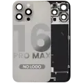Back Glass w/ MagSafe Magnet & NFC & Flashlight Flex For iPhone 16 Pro Max (Aftermarket) (Natural Titanium) (No Logo)