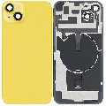 Back Glass With Steel Plate With Wireless NFC & MagSafe Magnet Pre-Installed For iPhone 14 Plus (No Logo) (Yellow)