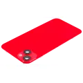 Back Glass With Steel Plate With Wireless NFC & MagSafe Magnet Pre-Installed For iPhone 14 Plus (No Logo) (Red)