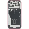 Back Glass With Steel Plate With Wireless NFC & MagSafe Magnet Pre-Installed For iPhone 14 Plus (No Logo) (Red)