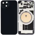 Back Glass w/ MagSafe Magnet For iPhone 14 (Aftermarket) (Midnight) (No Logo)