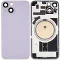 Back Glass w/ MagSafe Magnet For iPhone 14 (Aftermarket) (Purple) (No Logo)