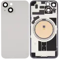 Back Glass w/ MagSafe Magnet For iPhone 14 (Aftermarket) (Starlight) (No Logo)