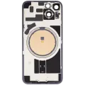 Back Glass w/ MagSafe Magnet For iPhone 14 (Aftermarket) (Starlight) (No Logo)