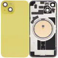 Back Glass w/ MagSafe Magnet For iPhone 14 (Aftermarket) (Yellow) (No Logo)