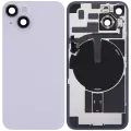 Back Glass With Steel Plate With Wireless NFC & MagSafe Magnet Pre-Installed For iPhone 14 (No Logo) (Purple)