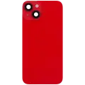Back Glass With Steel Plate With Wireless NFC & MagSafe Magnet Pre-Installed For iPhone 14 (No Logo) (Red)