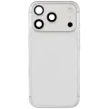 Back Housing W/ Charging Port Flex & Small Parts Compatible  For iPhone 17 Pro (US Version) (Used OEM Pull: Grade A) (Silver)