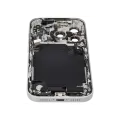 Back Housing W/ Charging Port Flex & Small Parts Compatible  For iPhone 17 Pro (US Version) (Used OEM Pull: Grade A) (Silver)