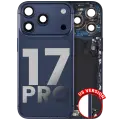 Back Housing W/ Charging Port Flex & Small Parts Compatible For iPhone 17 Pro (US Version) (Used OEM Pull: Grade A) (Deep Blue)