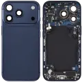Back Housing W/ Charging Port Flex & Small Parts Compatible For iPhone 17 Pro (US Version) (Used OEM Pull: Grade A) (Deep Blue)