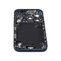 Back Housing W/ Charging Port Flex & Small Parts Compatible For iPhone 17 Pro (US Version) (Used OEM Pull: Grade A) (Deep Blue)