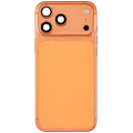 Back Housing W/ Charging Port Flex & Small Parts Compatible For iPhone 17 Pro Max (US Version) (Used OEM Pull: Grade A) (Cosmic Orange)