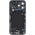 Back Housing W/ Charging Port Flex & Small Parts Compatible For iPhone 17 Pro Max (US Version) (Used OEM Pull: Grade A) (Deep Blue)