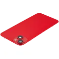 Back Glass w/ MagSafe Magnet & NFC & Flashlight Flex For iPhone 14 Plus (Quality - OEM Pull C) (Red)