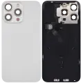 Back Glass w/ MagSafe Magnet & NFC & Flashlight Flex For iPhone 15 Pro Max (Used OEM Pull: Grade B) (White Titanium)