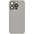 Back Glass w/ MagSafe Magnet & NFC & Flashlight Flex For iPhone 15 Pro (Used OEM Pull: Grade B) (Natural Titanium)