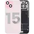 Back Glass w/ MagSafe Magnet & NFC & Flashlight Flex For iPhone 15 (Used OEM Pull: Grade B) (Pink)