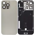 Back Glass w/ MagSafe Magnet & NFC & Flashlight Flex For iPhone 16 Pro Max (Quality - OEM Pull C) (Natural Titanium)