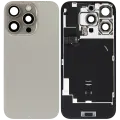Back Glass w/ MagSafe Magnet & NFC & Flashlight Flex For iPhone 16 Pro (Quality - OEM Pull C) (Natural Titanium)