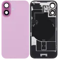 Back Glass w/ MagSafe Magnet & NFC & Flashlight Flex For iPhone 16 (Quality - OEM Pull C) (Pink)