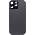 Back Glass w/ MagSafe Magnet & NFC & Flashlight Flex For iPhone 15 Pro Max (Quality - OEM Pull C) (Black Titanium)